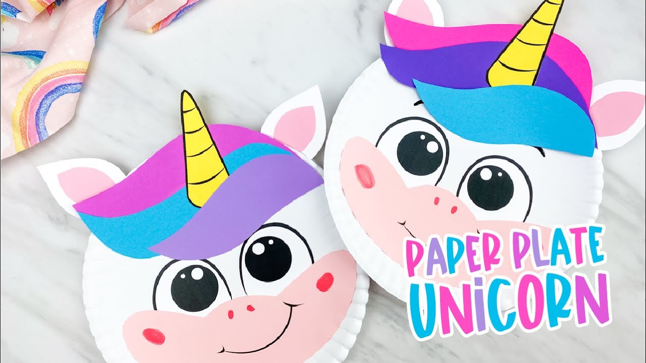 Paper Plate Unicorn Craft