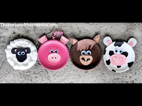 paper plate farm animals