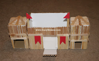 Castle Crafts For Kids - Popsicle Stick Castle