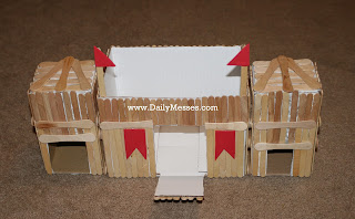 Castle Crafts For Kids - Popsicle Stick Castle