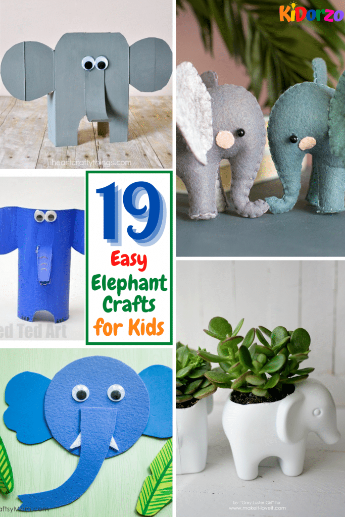19 Easy Elephant Crafts For Kids
