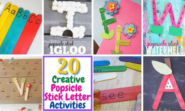20 Creative Popsicle Stick Letter Activities