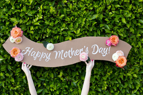 Easy Things To Make For Mother's Day - Diy Fresh Flower Banner
