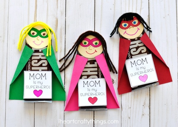 Easy Things To Make For Mother's Day - Diy Superhero Mom Craft