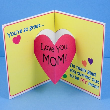 Easy Things To Make For Mother's Day - Mother’s Day Pop Up Cards