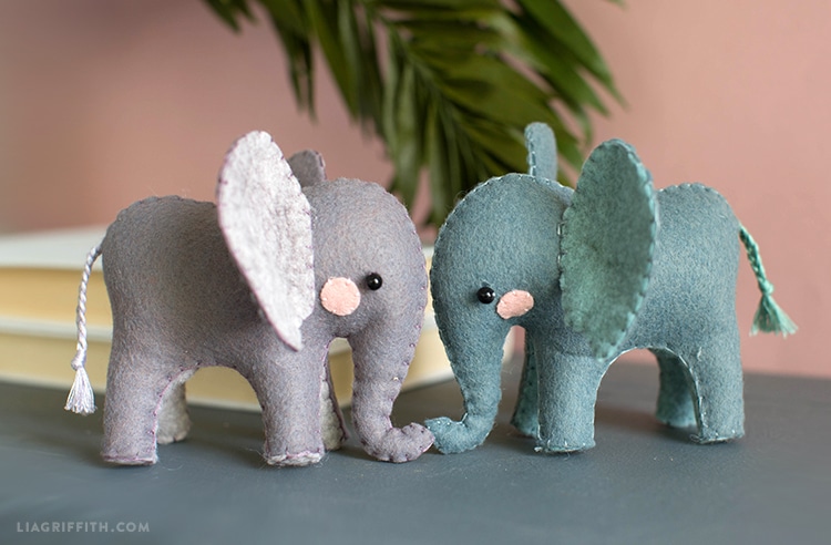 Elephant Crafts For Kids - Felt Elephant Crafts