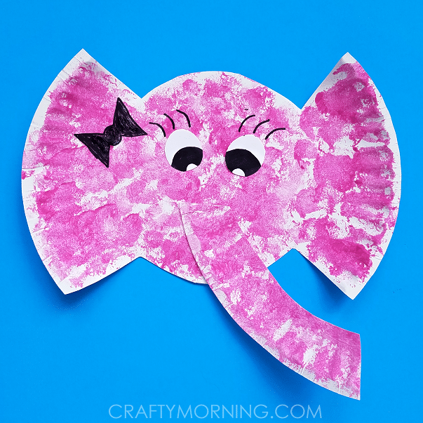 Elephant Crafts For Kids - Paper Plate Elephant Craft