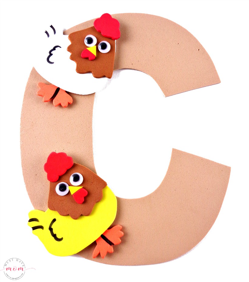 Letter C Crafts For Toddlers - C Is For Chicken