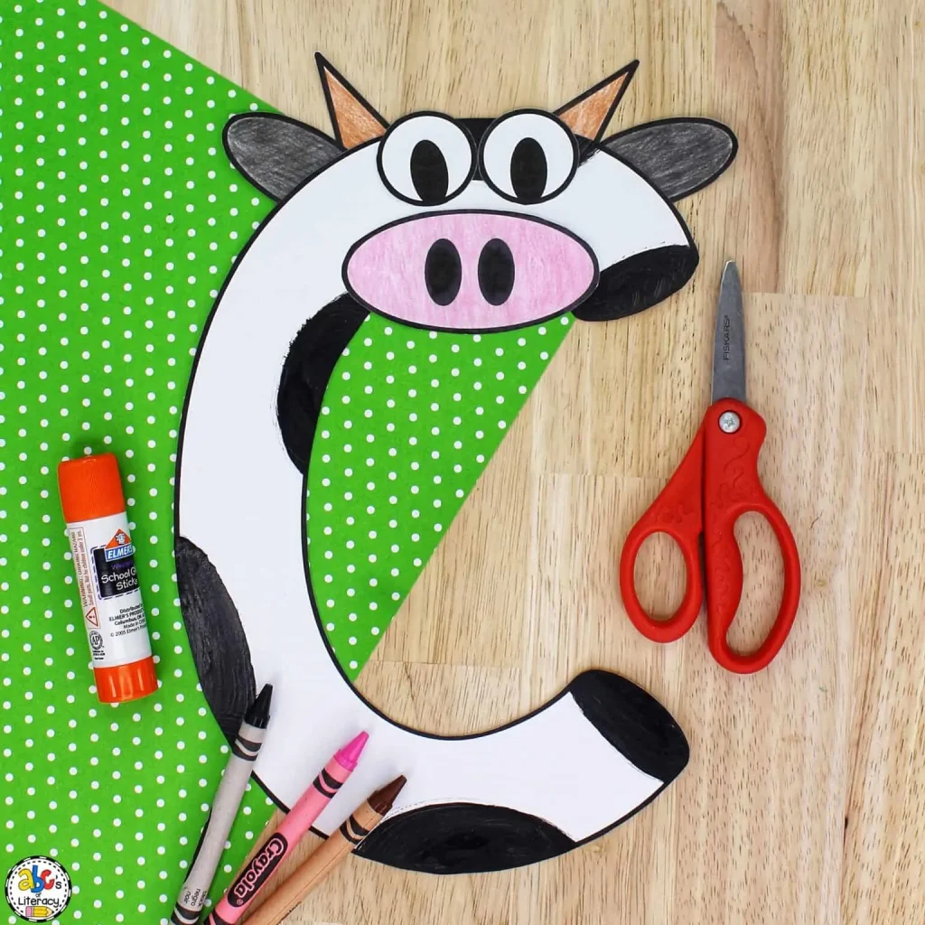 Letter C Crafts For Toddlers - C Is For Cow