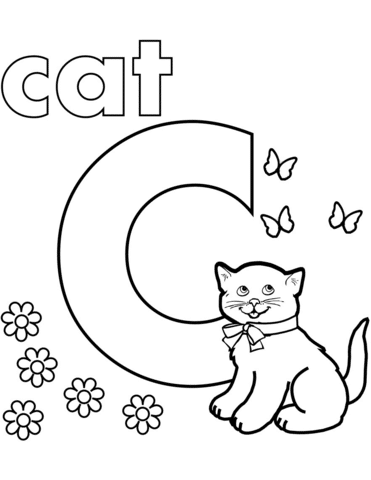 Letter C Crafts For Toddlers - Letter C Coloring Pages