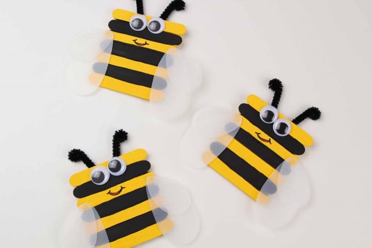 Bumble Bee Crafts for Toddlers - Bee Popsicle Stick Craft