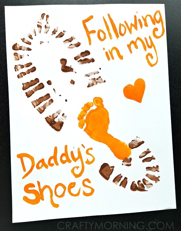 Father's Day Projects For Toddlers - Following In My Daddy’s Shoes