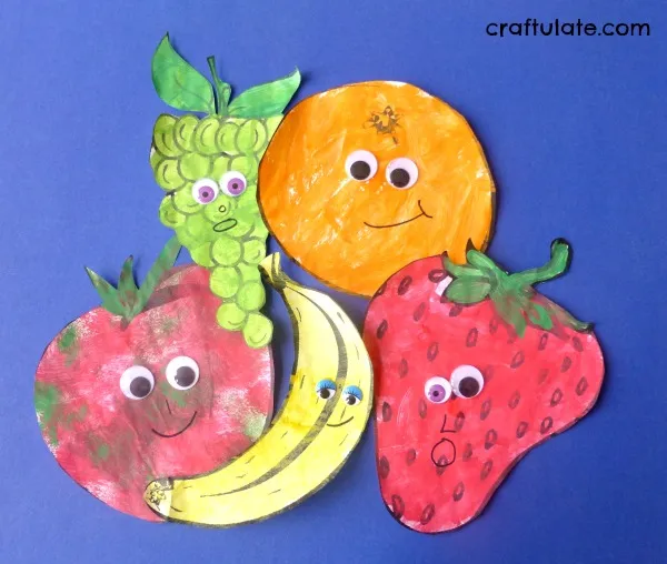 Teaching Fruits And Vegetables To Preschoolers - Fruits And Veggies Art