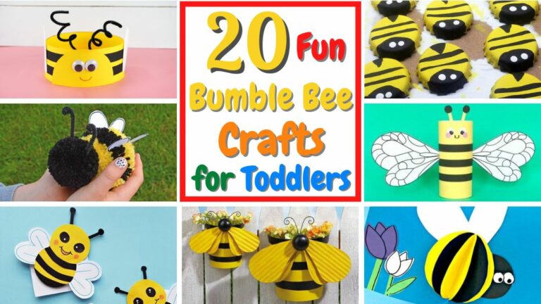 20 Fun Bumble Bee Crafts For Toddlers