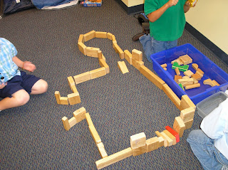 Block Activities For Toddlers - Arenas Made By Wooden Blocks