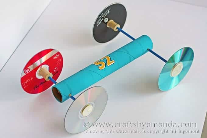 Car Crafts For Toddlers - Rubber Band Car