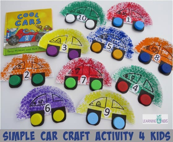 Car Crafts For Toddlers - Simple Car Craft Activity
