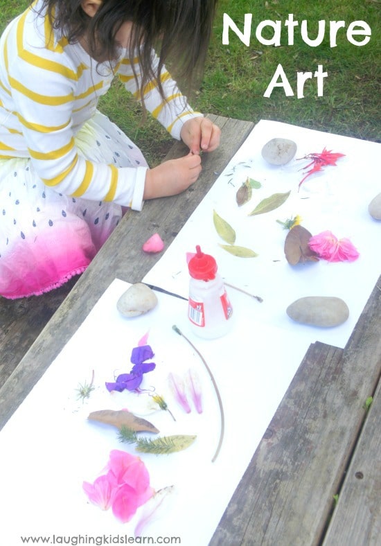 Gluing Activities For Toddlers - Cut And Paste Nature Art Activity