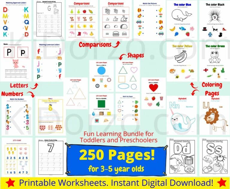 Abc Printables For Toddlers (250 Pages)