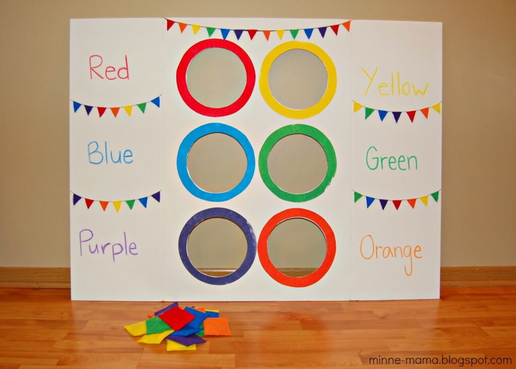 Creative Movement Activities For Preschoolers - Color Toss Activity