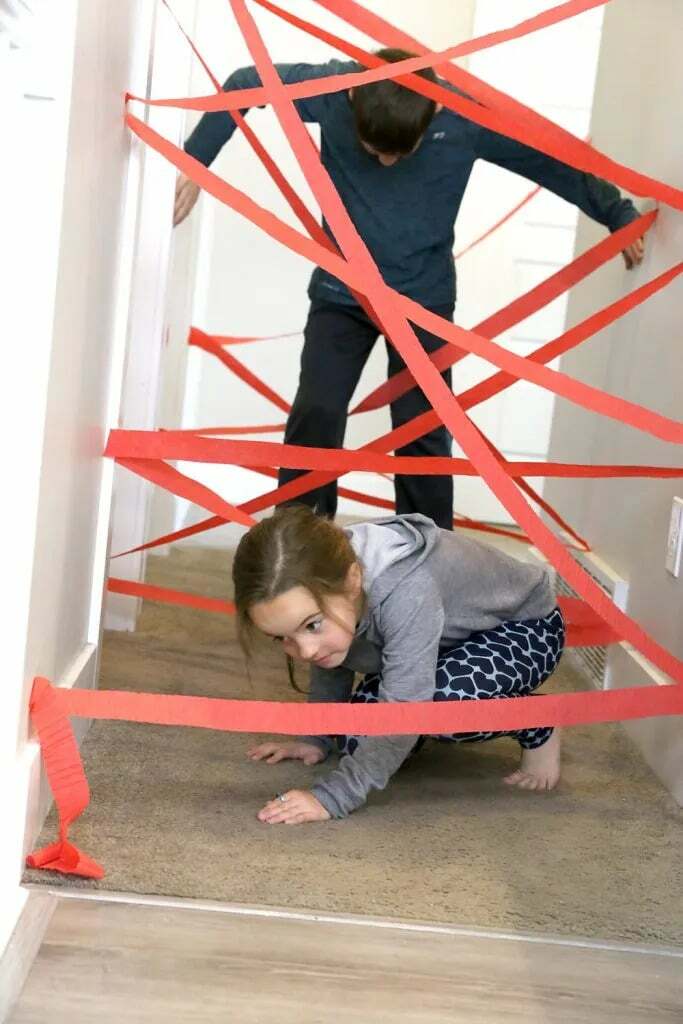 Creative Movement Activities For Preschoolers - Diy Hallway Laser Maze