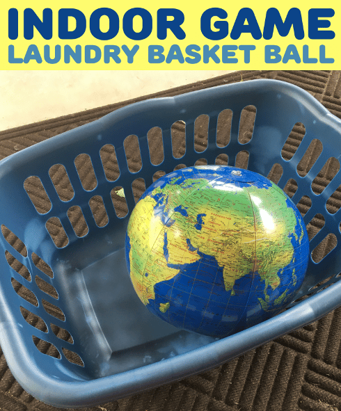 Creative Movement Activities For Preschoolers - Laundry Basket Ball