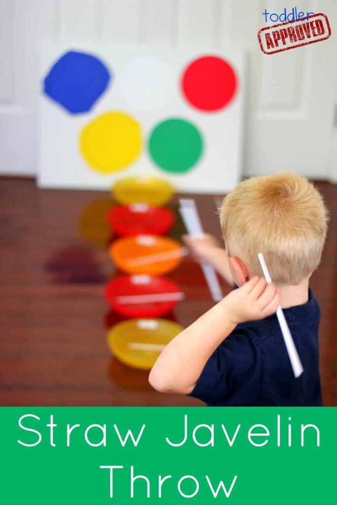 Creative Movement Activities For Preschoolers - Straw Javelin Throw