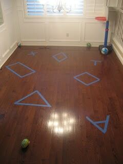Creative Movement Activities for Preschoolers - Tape Shape Fun