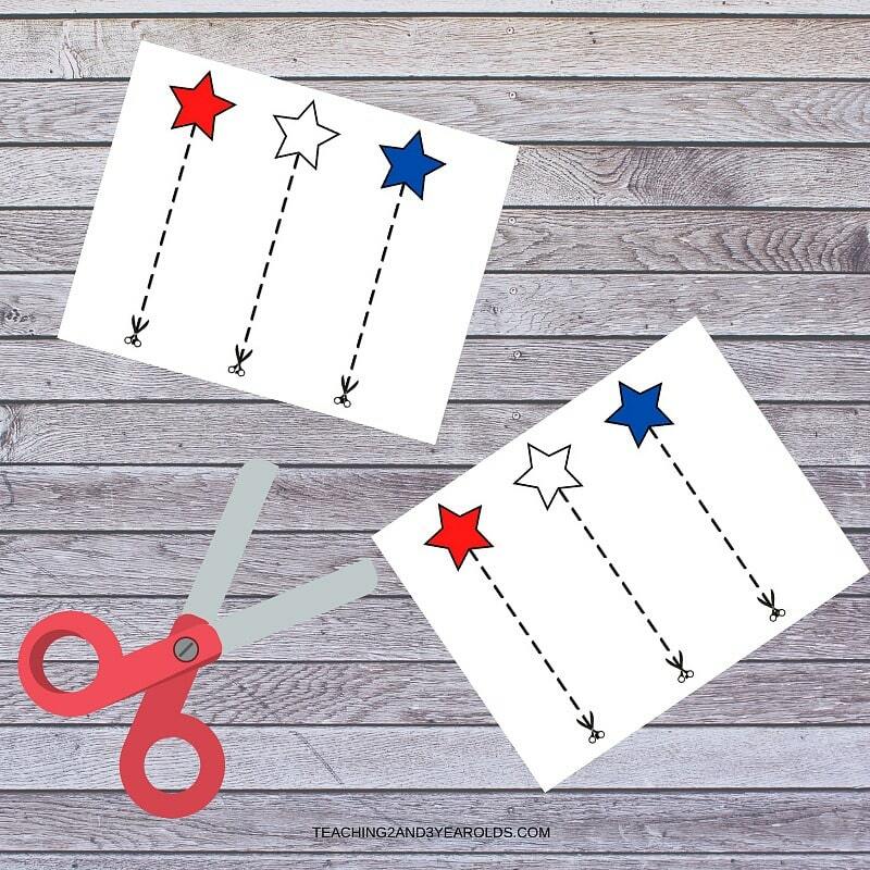 Cutting Activities For Toddlers - Cut To The Stars Printables