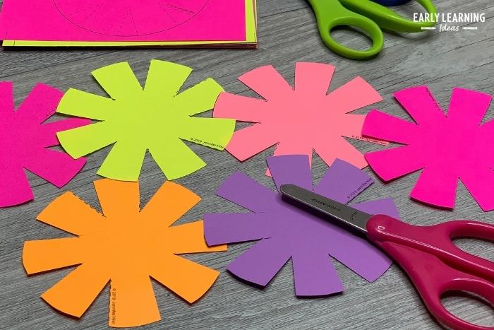 Cutting Activities For Toddlers - Cutting Paper Flowers