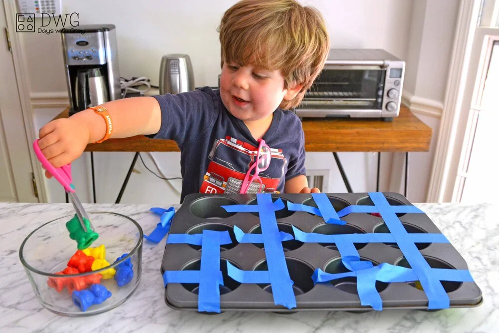 Cutting Activities For Toddlers - Tape, Cut, And Rescue