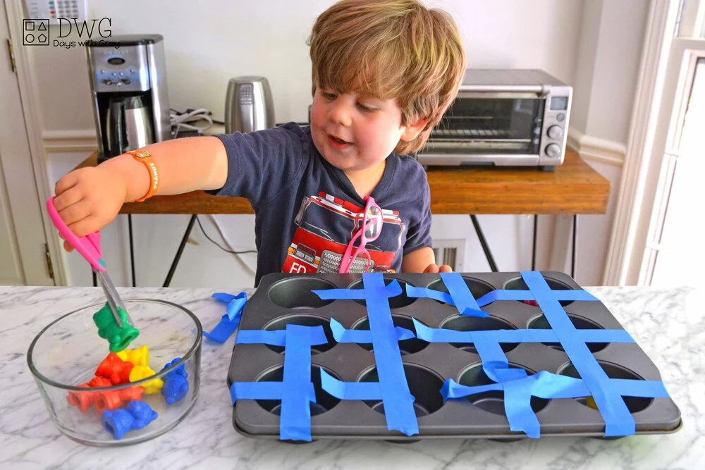 Cutting Activities For Toddlers - Tape, Cut, And Rescue