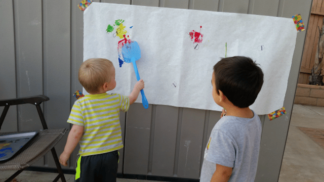Bug Activities For Toddlers - Fly Swatter Painting