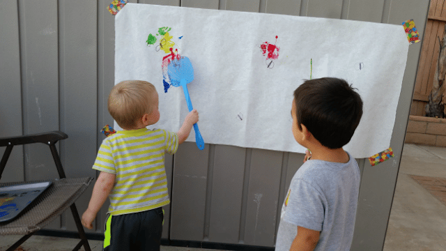 Bug Activities For Toddlers - Fly Swatter Painting