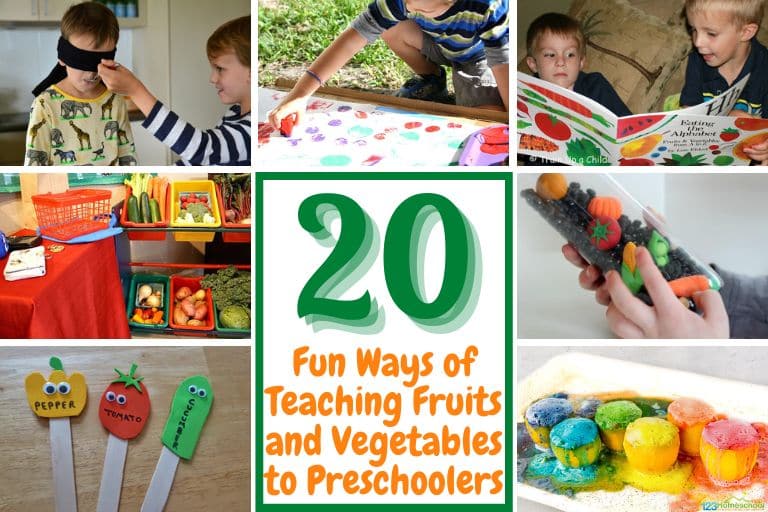 20 Fun Ways of Teaching Fruits and Vegetables to Preschoolers