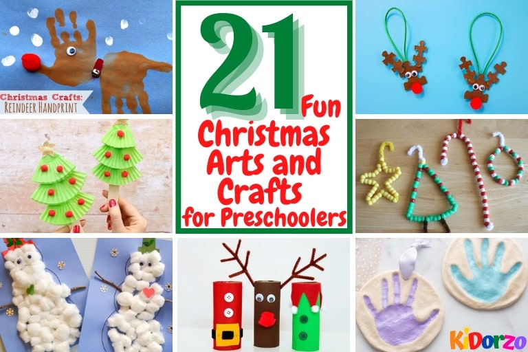 21 Fun Christmas Arts And Crafts For Preschoolers