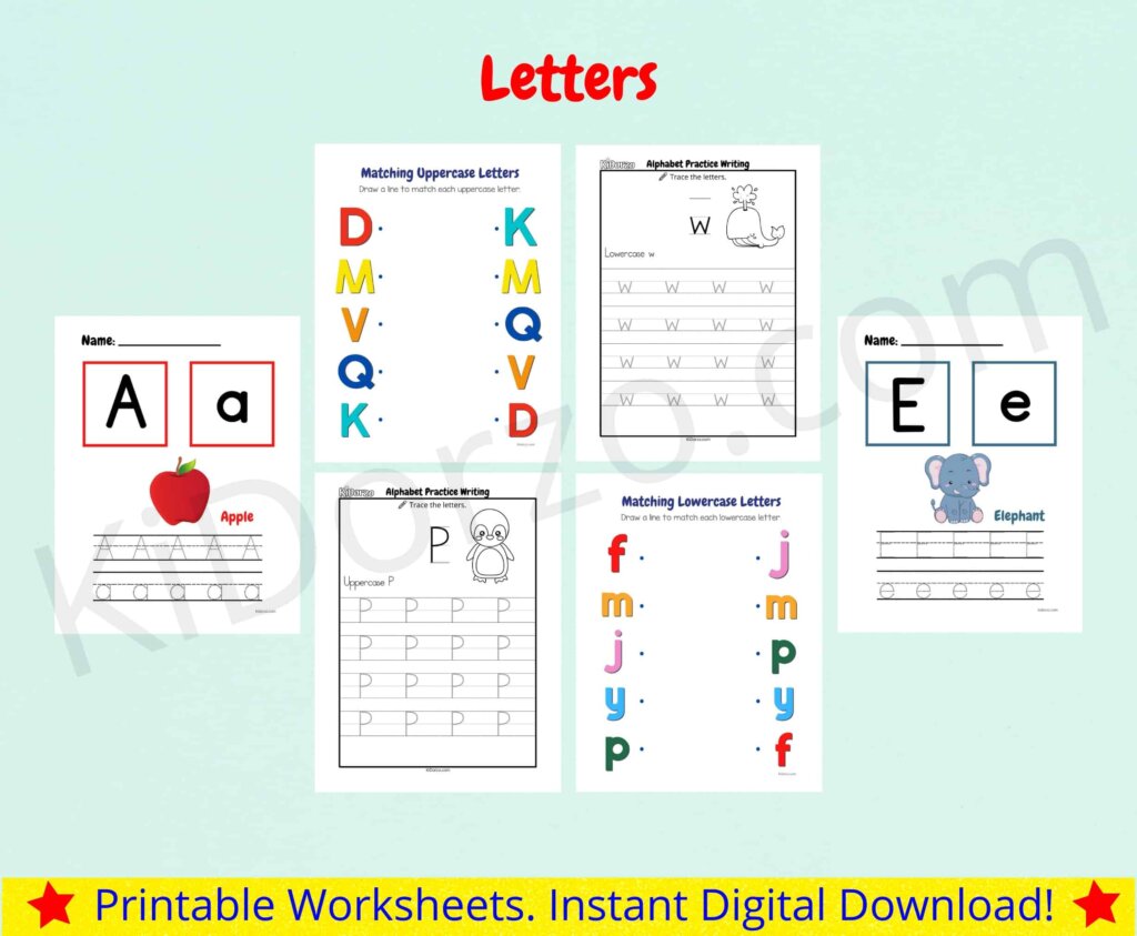 ABC Printables for Toddlers - Letters, Numbers, Coloring