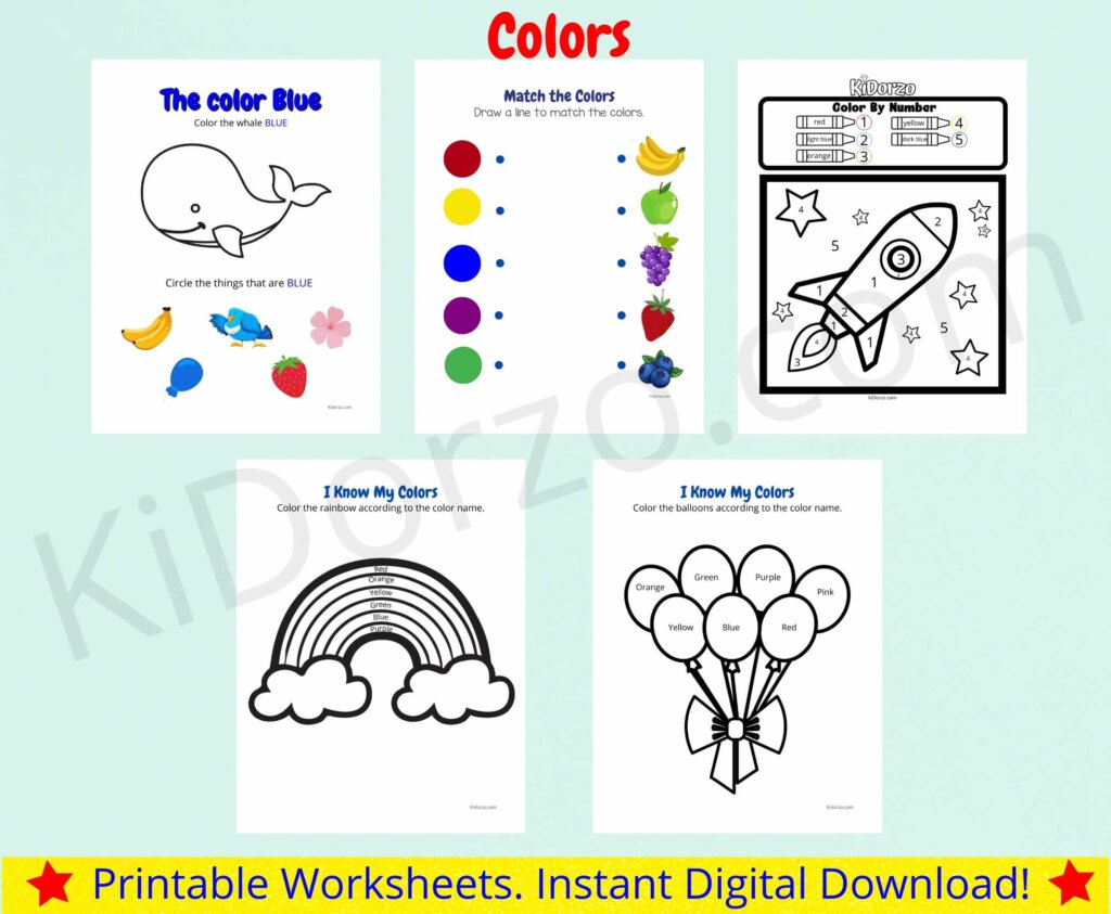 ABC Printables for Toddlers - Letters, Numbers, Coloring