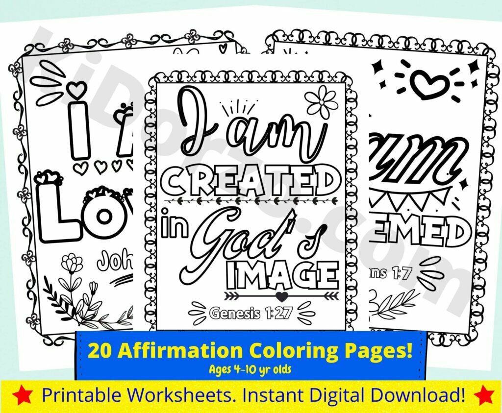 Easy Bible Verse Coloring Pages