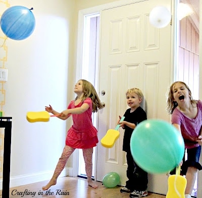 Balloon Activities For Toddlers - Balloon Toss
