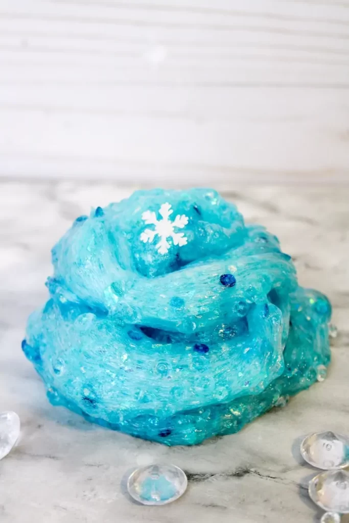 Snow Crafts For Toddlers - Elsa’s Frozen Slime