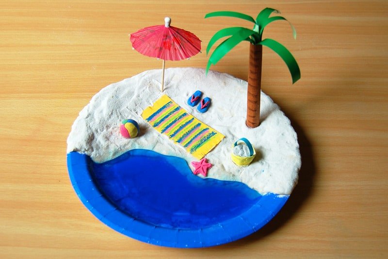 Beach Crafts for Toddlers - Mini Beach Craft 