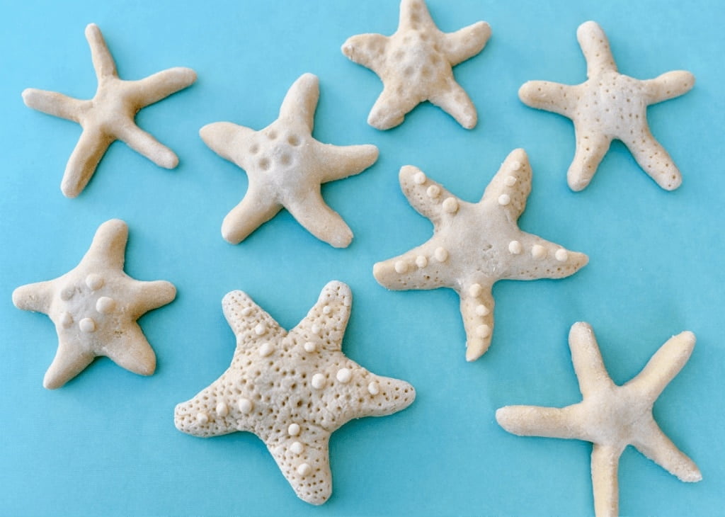 Beach Crafts For Toddlers - Salt Dough Starfish Craft 