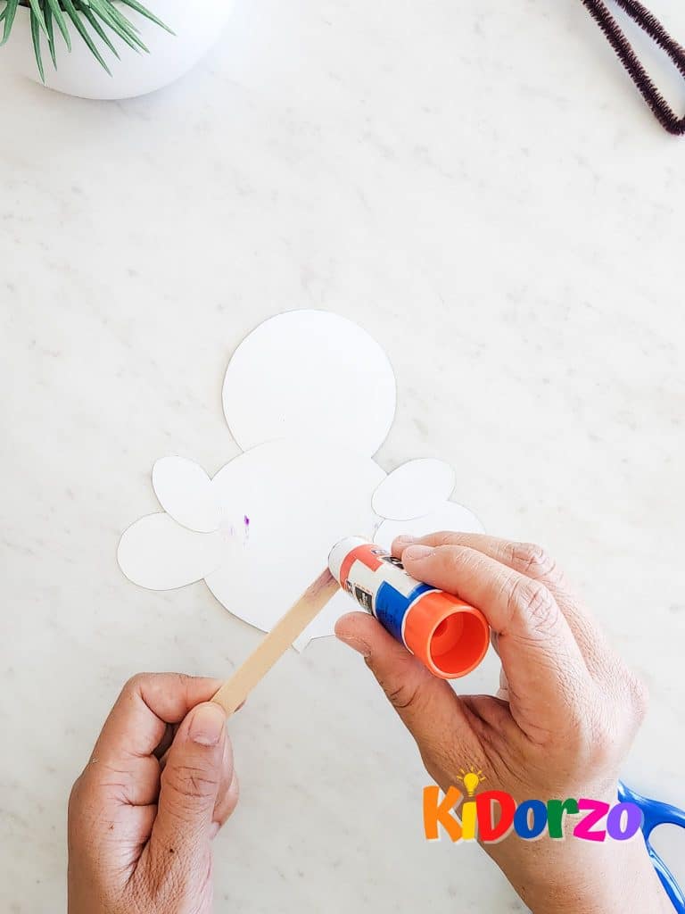 Bee Craft For Toddlers Glue Popsicle Stick