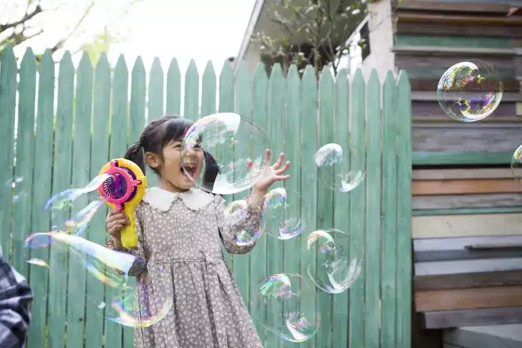 Bubbles Activities for Toddlers - Bubble Tag