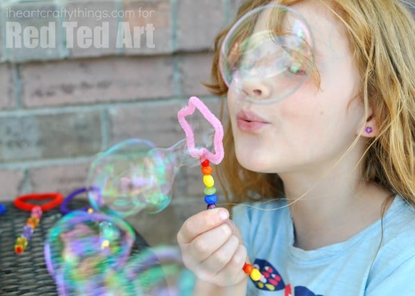 Bubbles Activities For Toddlers - Cookie Cutter Shaped Bubble Wands