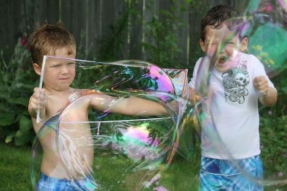 Bubbles Activities for Toddlers - Giant Bubbles