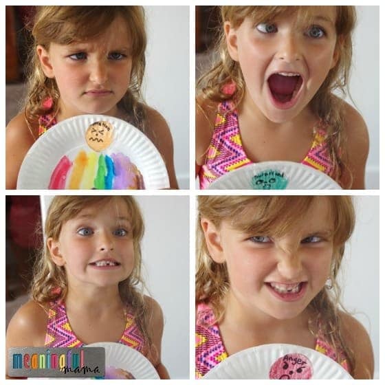 Emotion Activities For Toddlers - Paper Plate Feeling Spinner