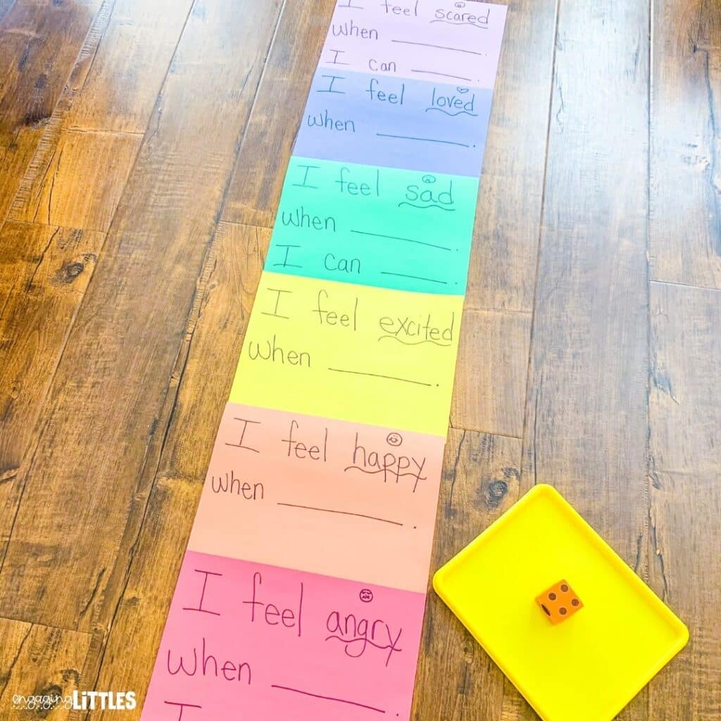 Emotion Activities for Toddlers - Rainbow Road Chat