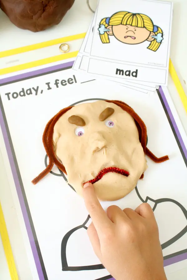 Emotion Activities for Toddlers - Today I Feel Play Dough Mats